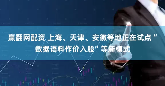 赢翻网配资 上海、天津、安徽等地正在试点“数据语料作价入股”等新模式